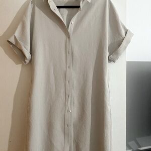 Babaton Bone Midi Dress with Dolman sleeves Size S